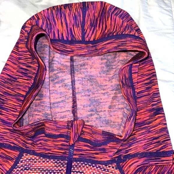 Soho Full-Zip Hooded Jacket Womens Size M Multicolor Stretch Knit - Picture 3 of 9